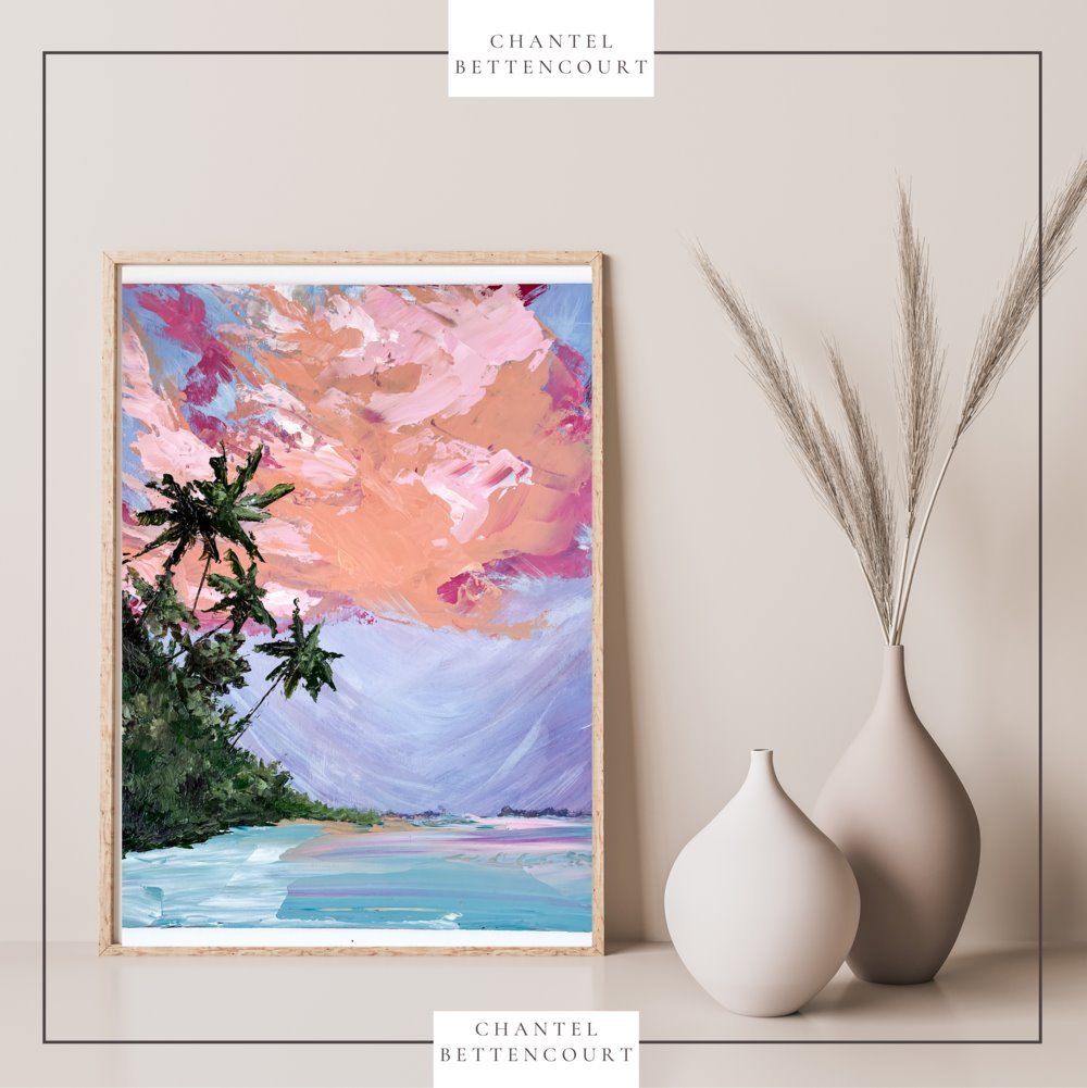 PALM TREE SUNSET I PHYSICAL Chantel Bettencourt