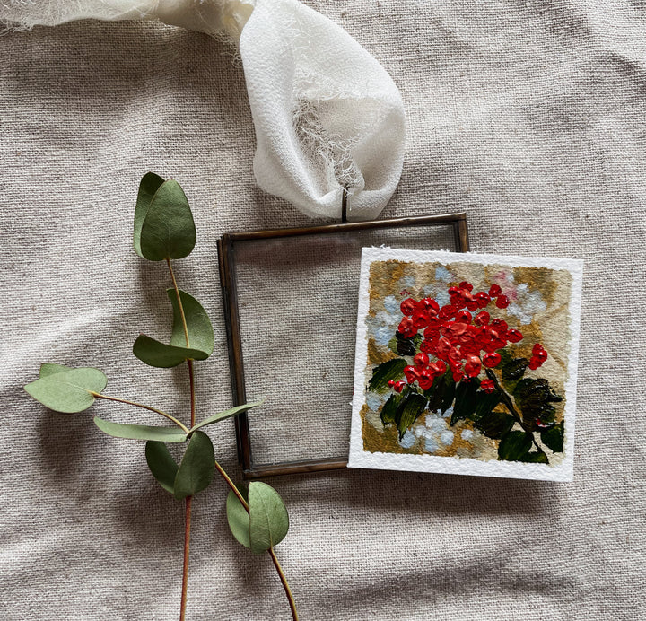 Holiday Berries Vintage Ornament