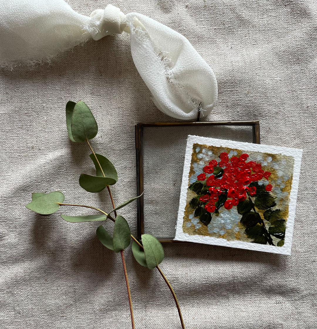 Holiday Berries Vintage Ornament