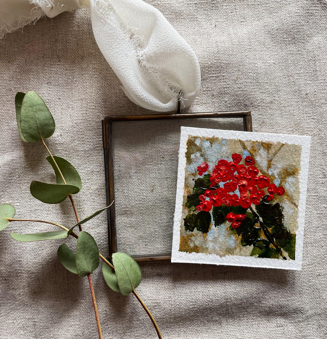 Holiday Berries Vintage Ornament