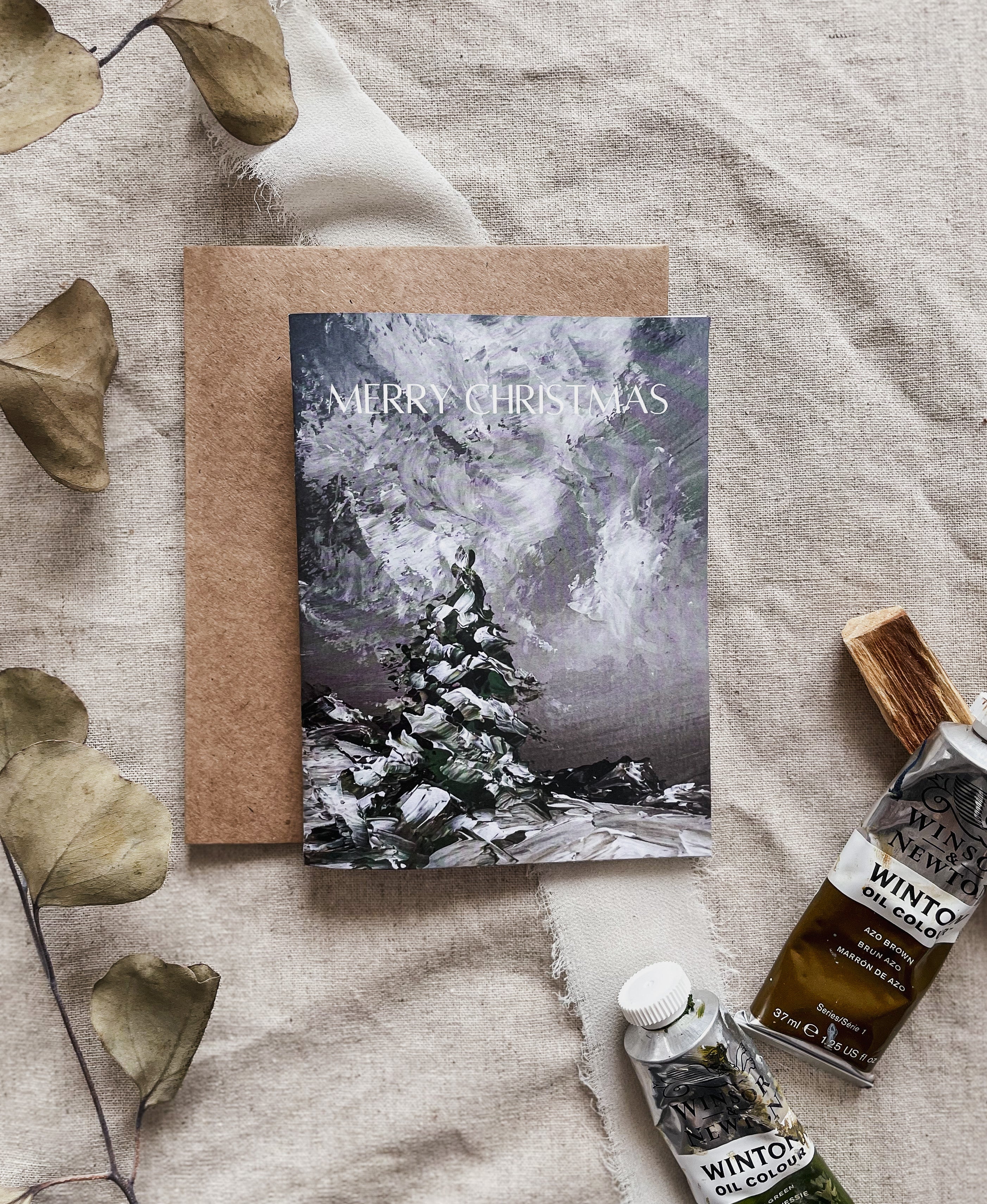 Snowy Tree Christmas Card